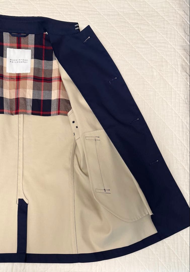 MACKINTOSH PHILOSOPHY ステンカラーコート ネイビー 38