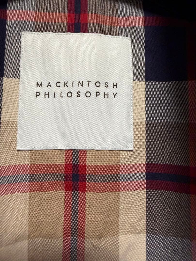 MACKINTOSH PHILOSOPHY ステンカラーコート ネイビー 38