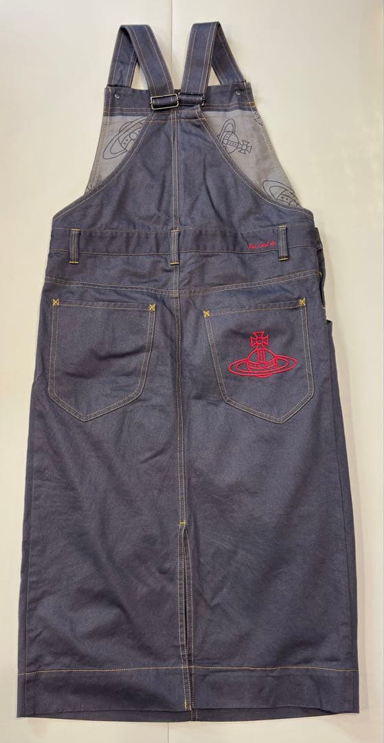 値下げ交渉OK‼︎ vivienne デニム サロペット オーブ刺繍付き
