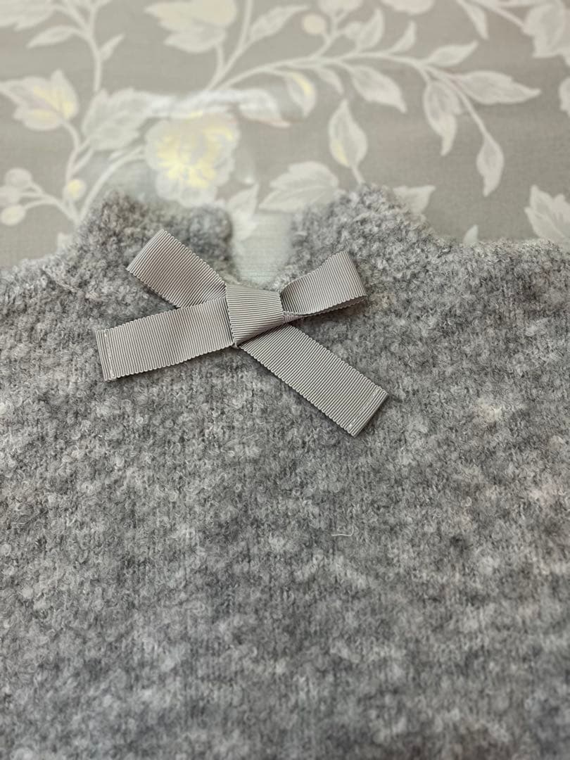 エムズグレイシー未使用後ろにおリボンニット40