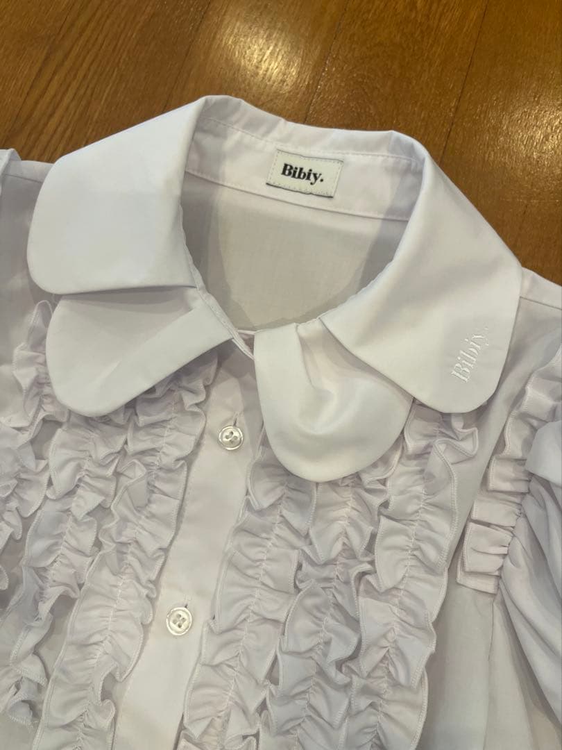【正規品】Bibiy. CORA PUFF BLOUSE フリルホワイトシャツ