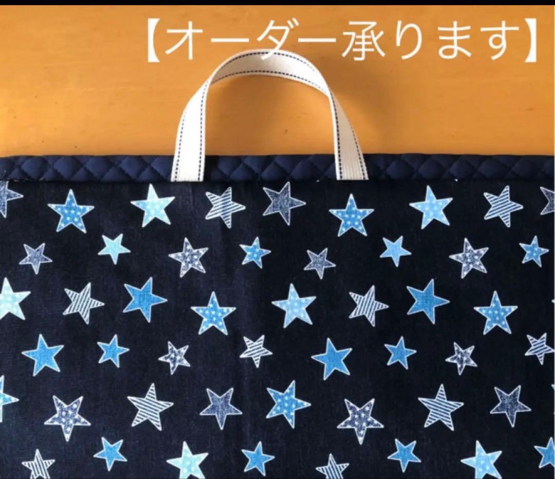 【オーダー承ります】レッスンバッグ　手提げバッグ　絵本袋　ハンドメイド