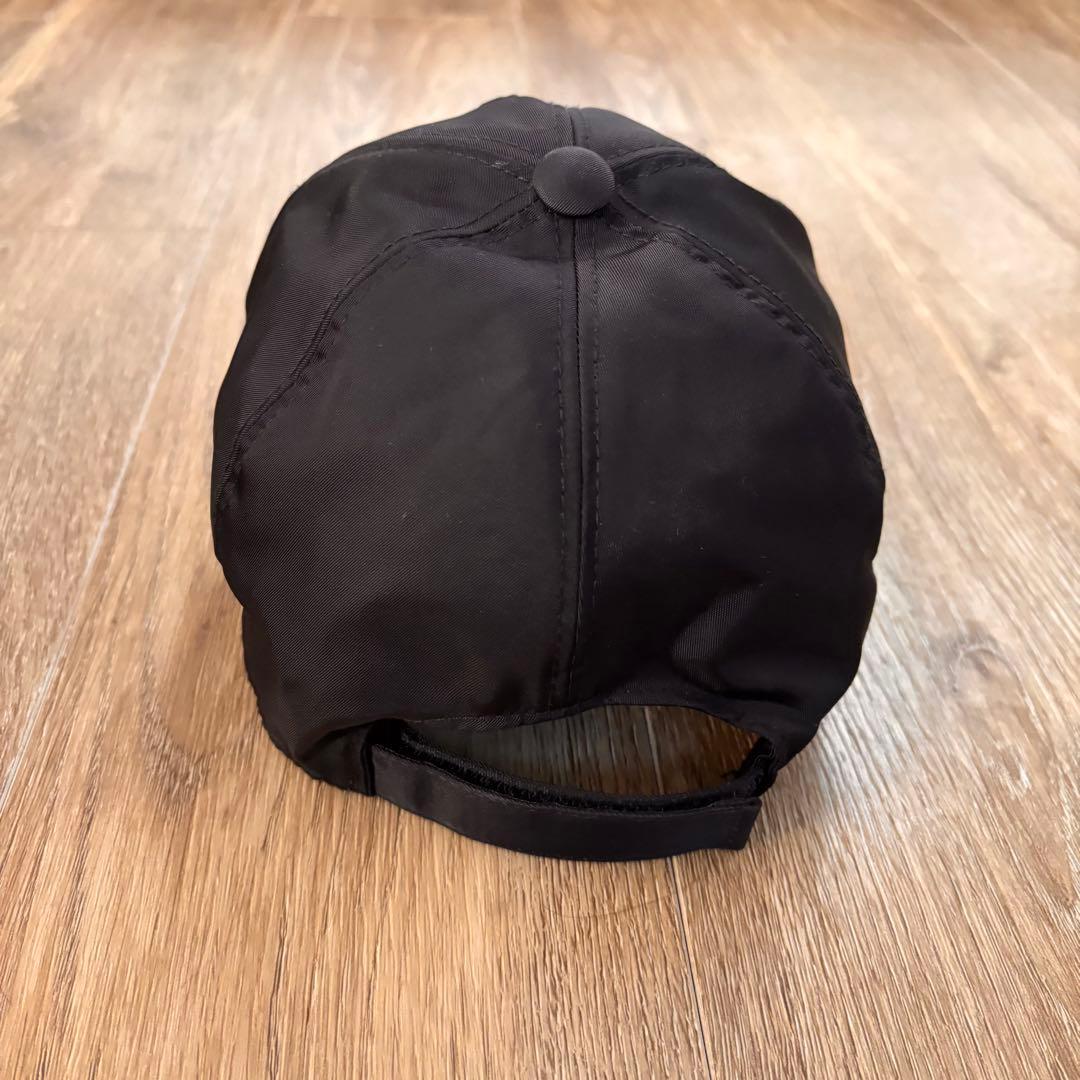 PRADA ブラック ベースボールキャップ　S