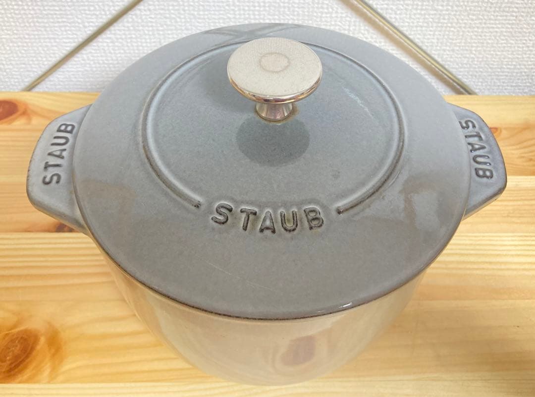 ☆STAUB ストウブ ラ ココット デ ゴハン Mサイズ グレー 16センチ