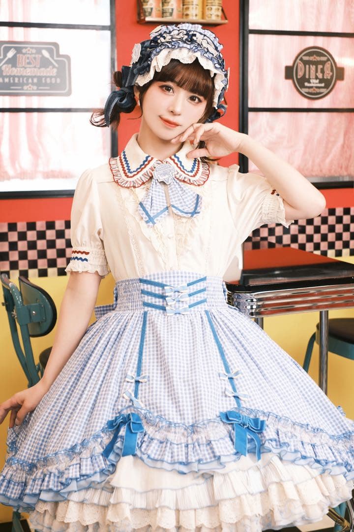 星箱works マリオンクレープ デコレーションバッスルスカート＆リボンタイ