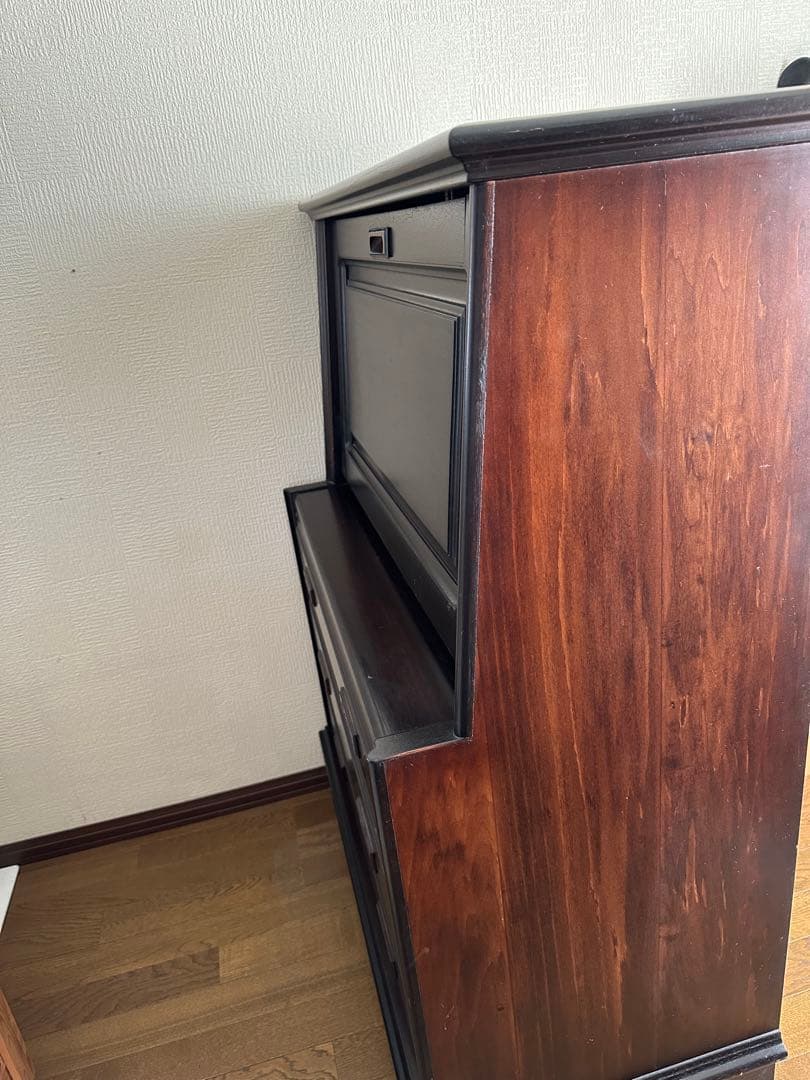 売約済みですキャビネット　木製　ブラック　アンティーク