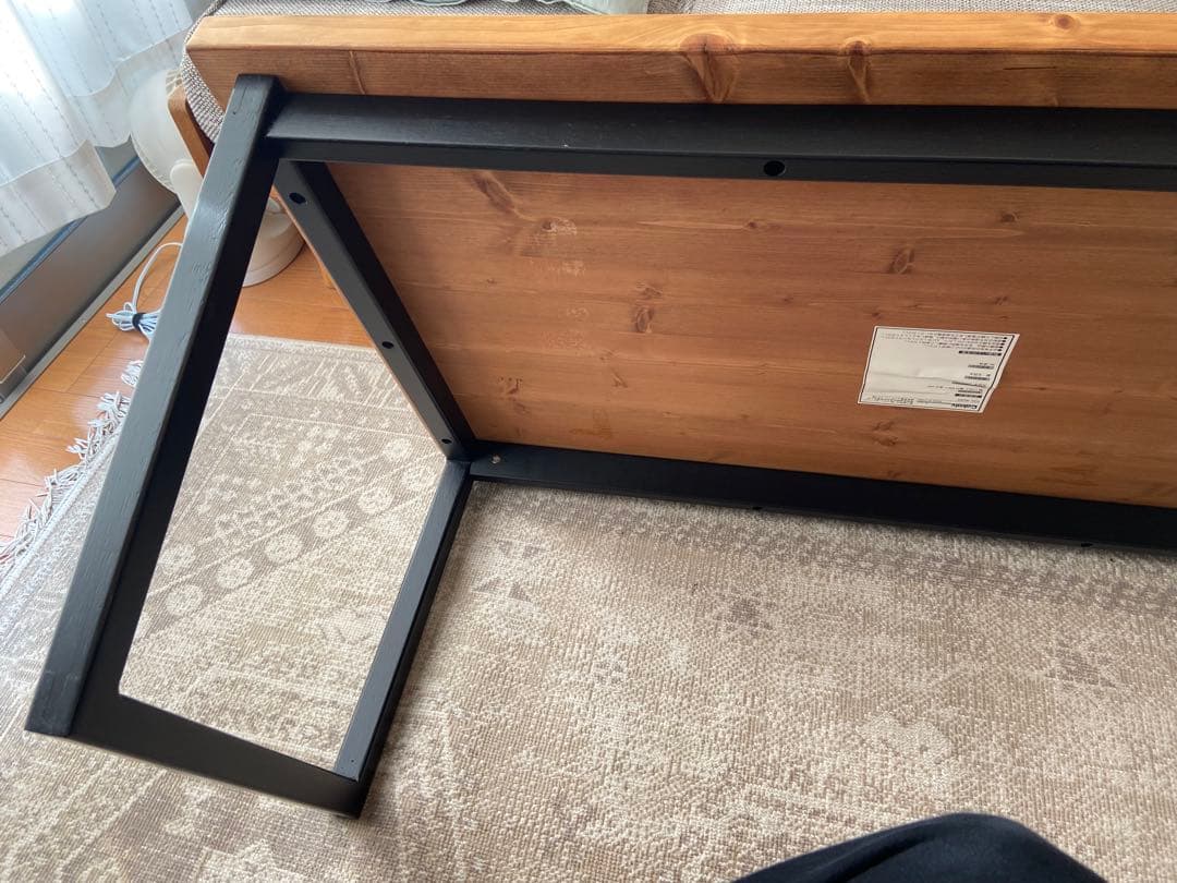 LOWYA ロウヤ ローテーブル　天然木 幅110cm ライトブラウン