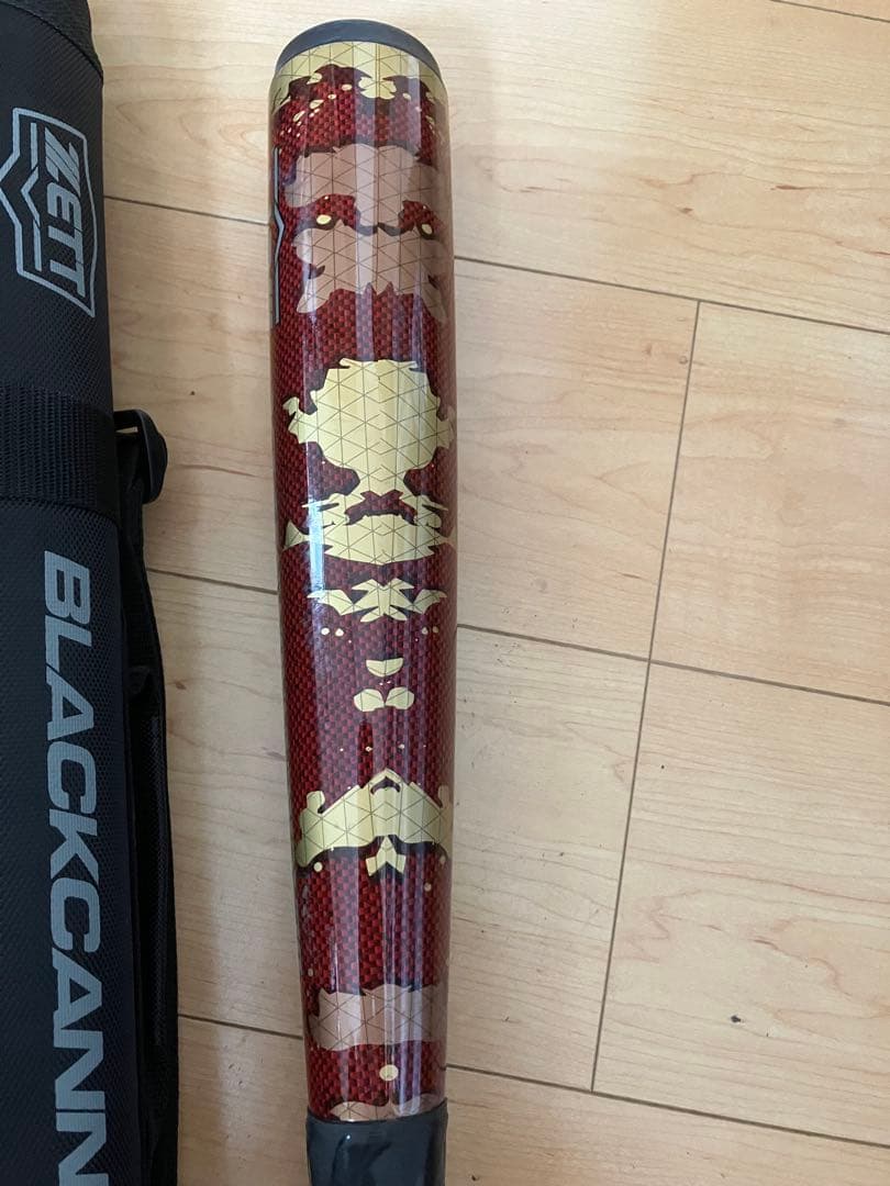ゼット　ブラックキャノンＭＡＸ　軟式バット84cm 770g 美品　希少レッド