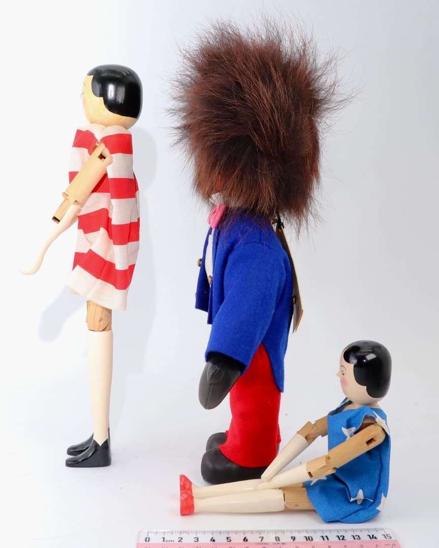 Golli Peg Doll Set ビンテージアーティスト人形3体セット