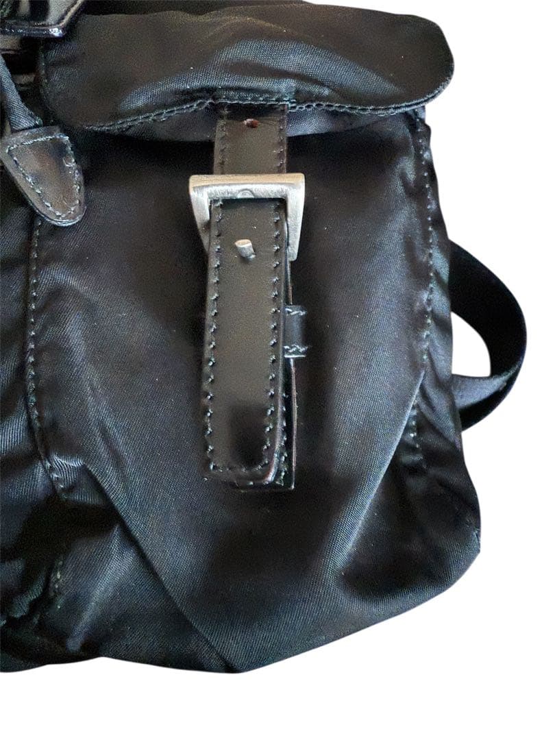 極美品PRADA プラダ ミニリュック テスートナイロン 黒　B6677F