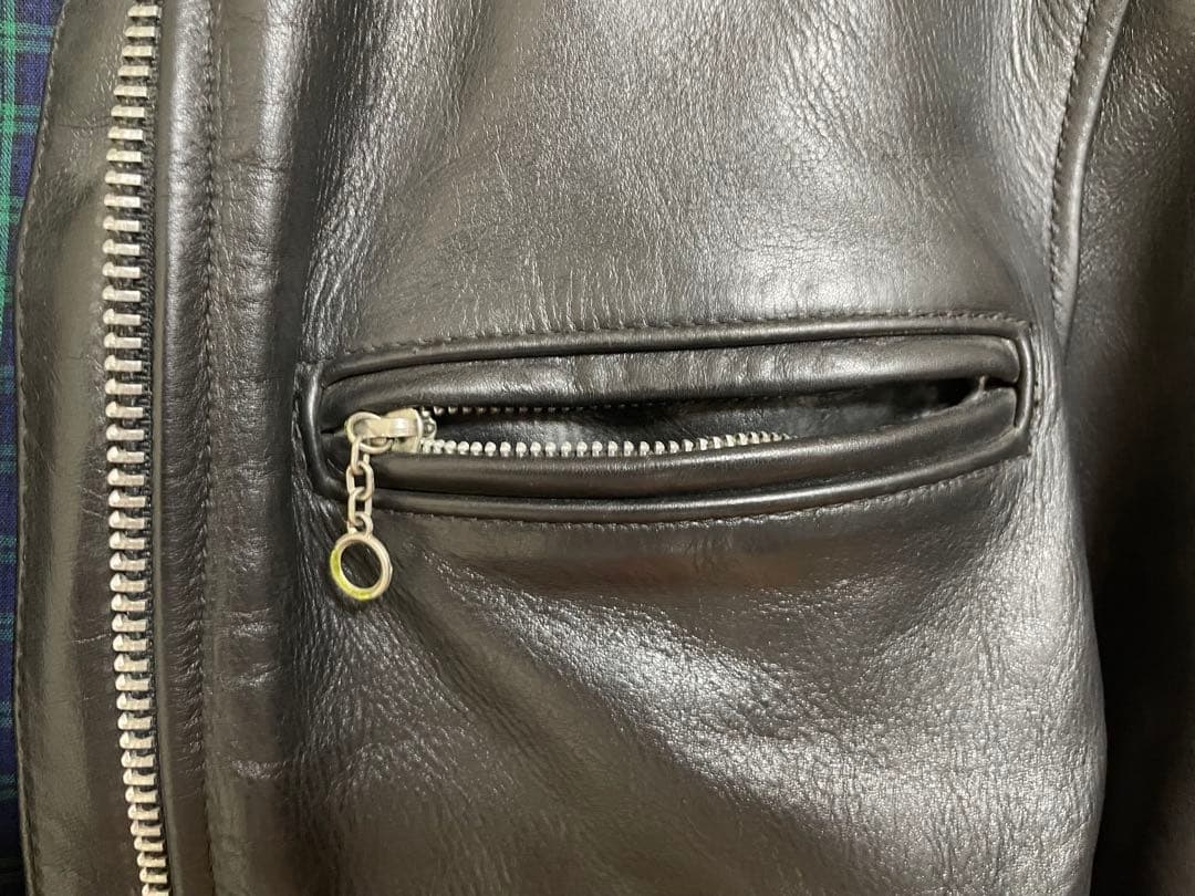 m*i様 vanson レザージャケット　シングルライダース　革ジャン　サイズ3