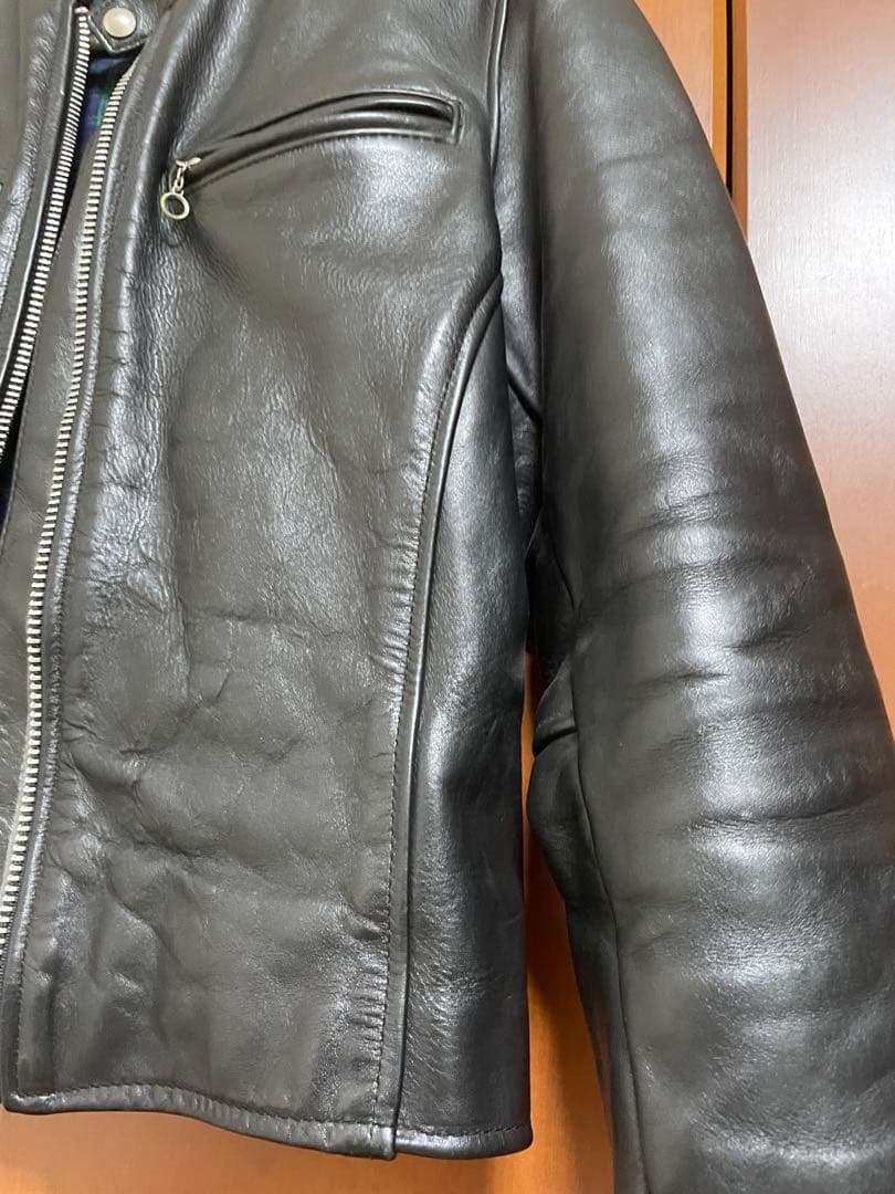 m*i様 vanson レザージャケット　シングルライダース　革ジャン　サイズ3