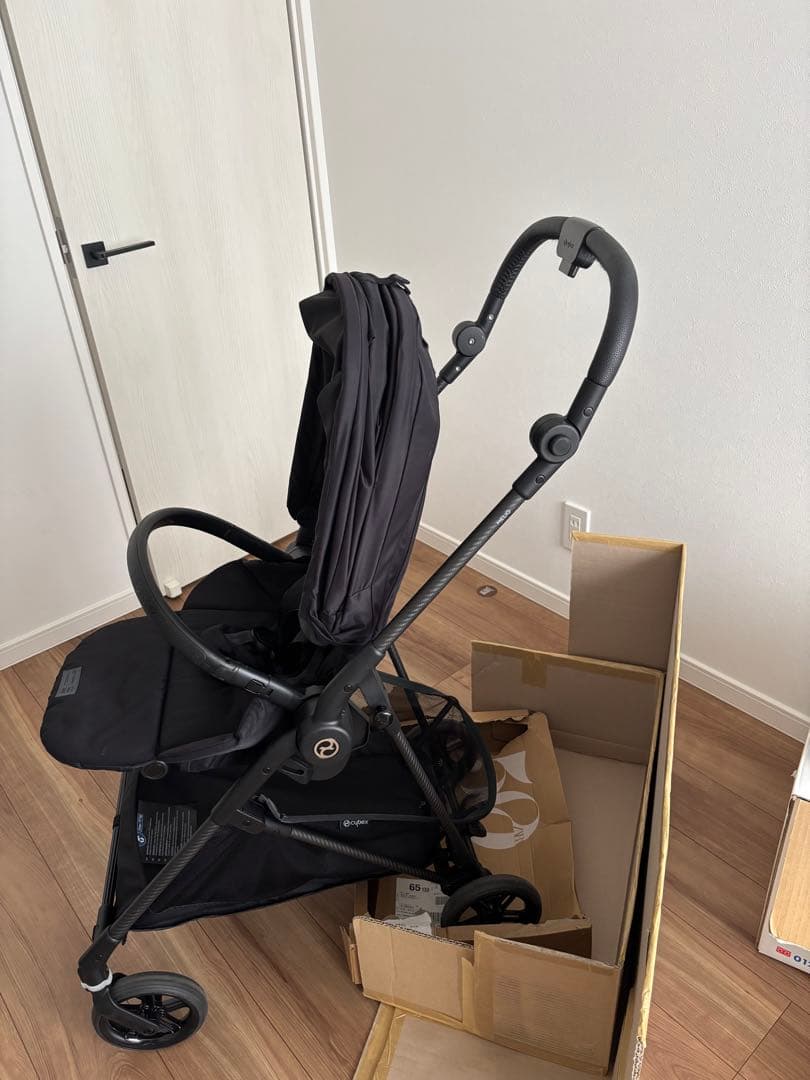 みーちゃん★専用Cybex Melio Carbonブラック ベビーカー2022