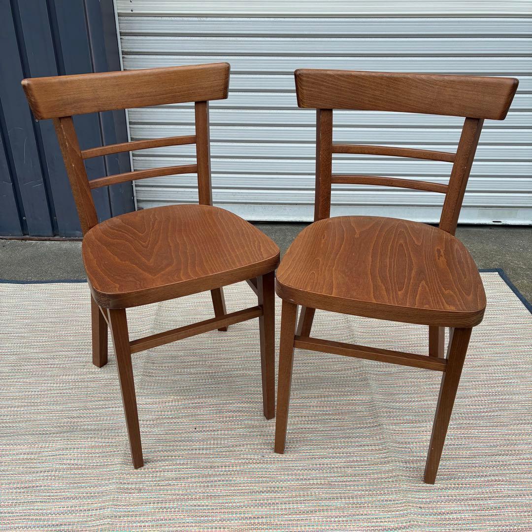 【送料込】TON 椅子 チェコ製 トン ダイニングチェア ２脚セット