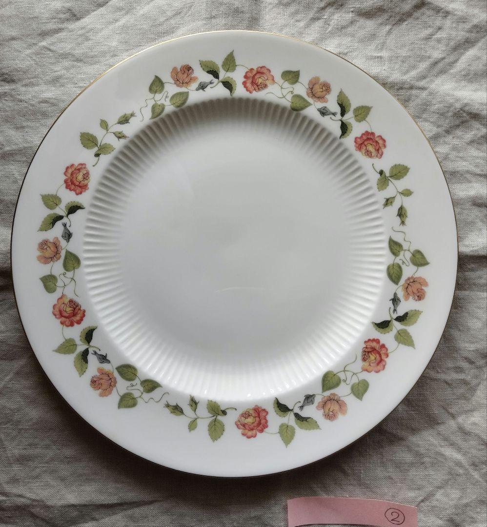 ②希少　50年前の未使用品　 India Rose 27皿 黒壺