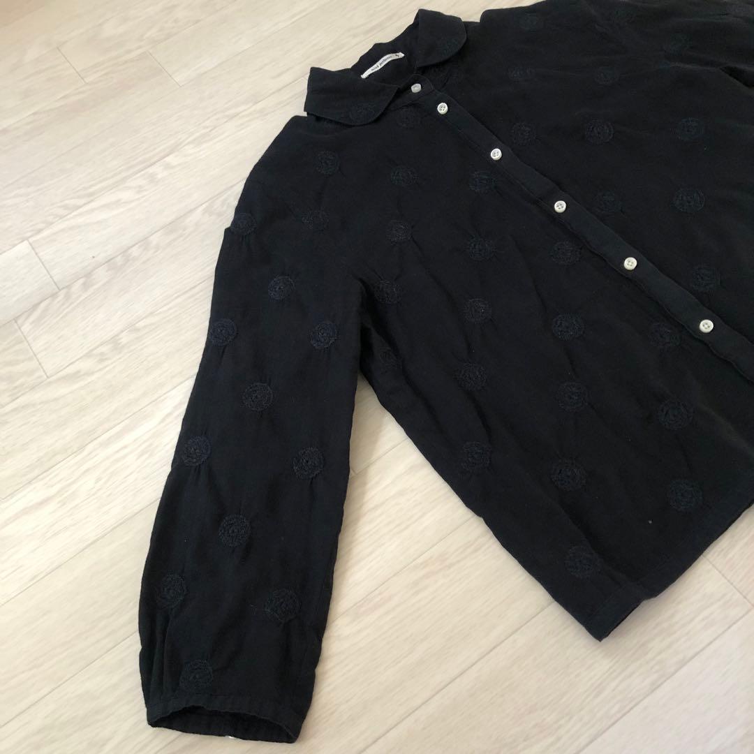 ミナペルホネン　vapor ブラウス 1 ブラック