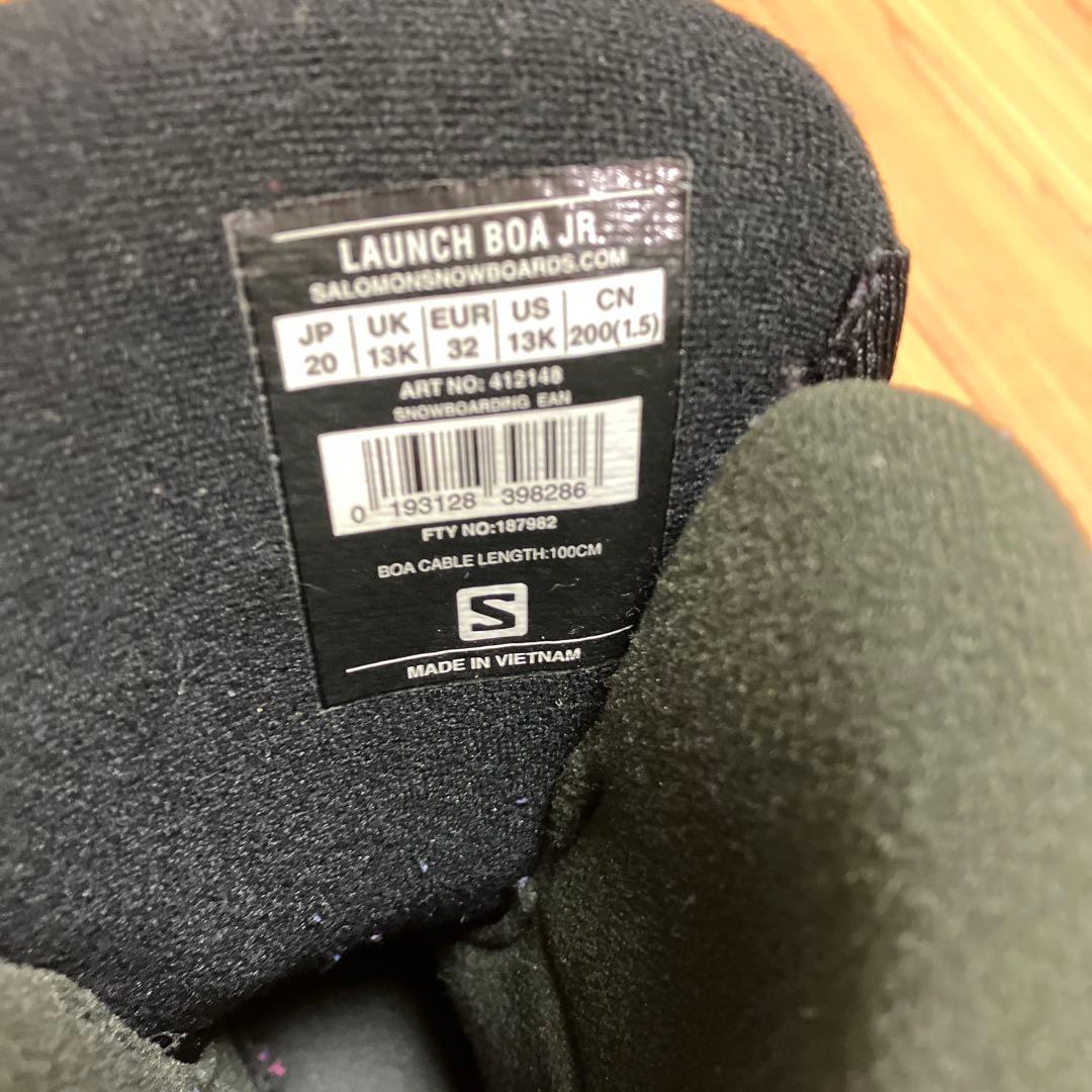 サロモン SAROMON ブーツ 20cm キッズ ジュニア