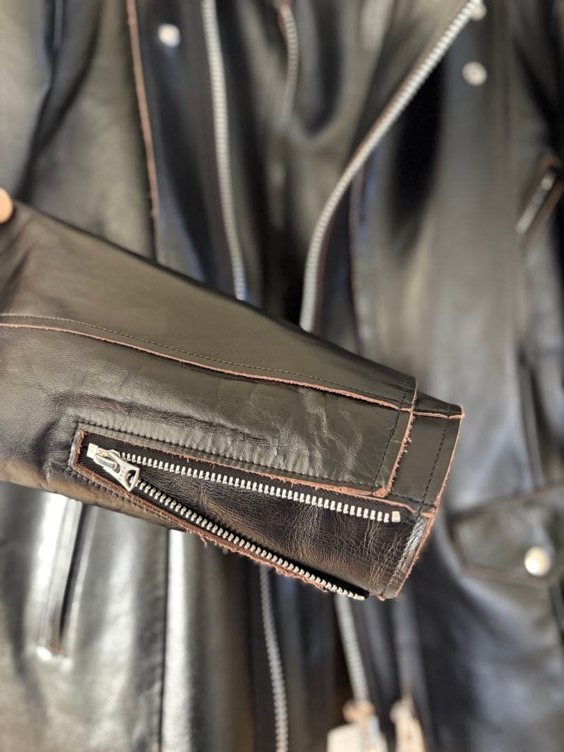 sacai 25AW Leather Jacket レザージャケット　ブラック