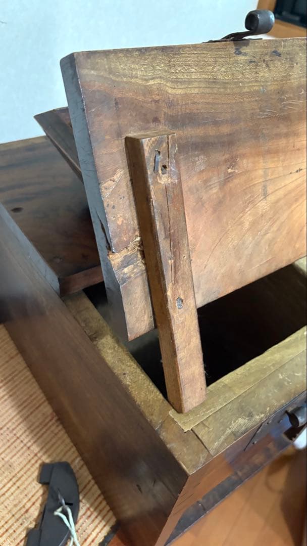 古民具　古道具　銭箱　金庫　帳場箪笥　 江戸時代後期　骨董品　錠前付ジャンク品