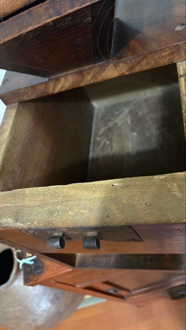 古民具　古道具　銭箱　金庫　帳場箪笥　 江戸時代後期　骨董品　錠前付ジャンク品
