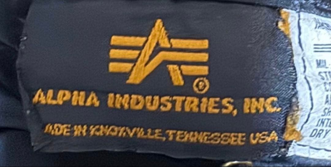 ALPHA 90s 黒タグ USA製 ビンテージ MA-1 ブラック y2k