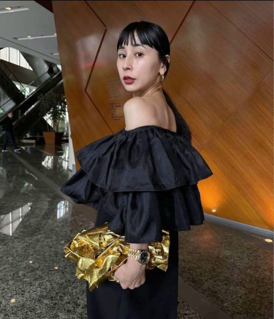 LUSTER TIERED LAYERED DRESS ameri オケージョン