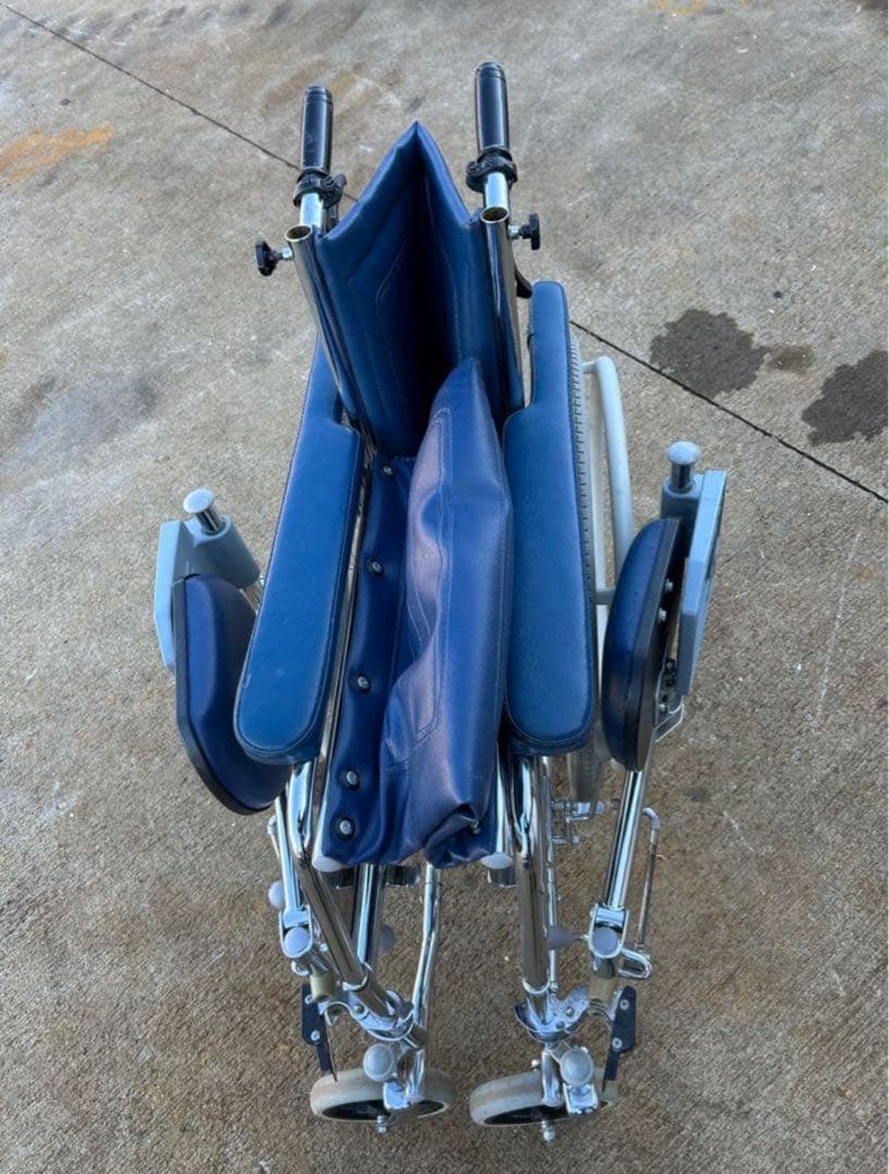 カワムラ KAWMURA リクライニング 介助用 車椅子 折りたたみ車いす