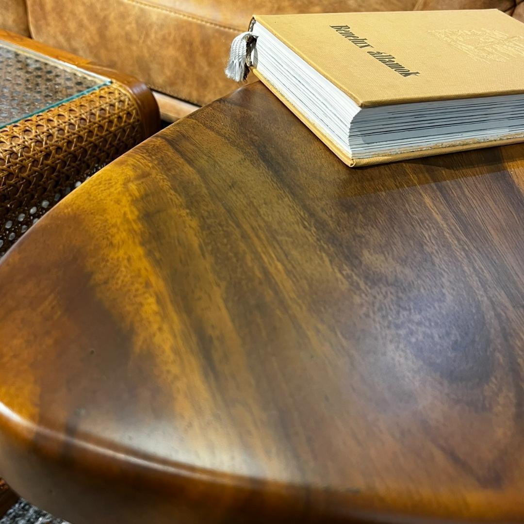 木製 サイドテーブル 三角形 角丸 高さ50cm ソファー JW-639 N02