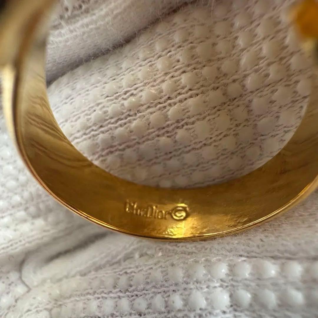 【希少】Diorヴィンテージ リング ゴールド フリーサイズ 現状12号#145