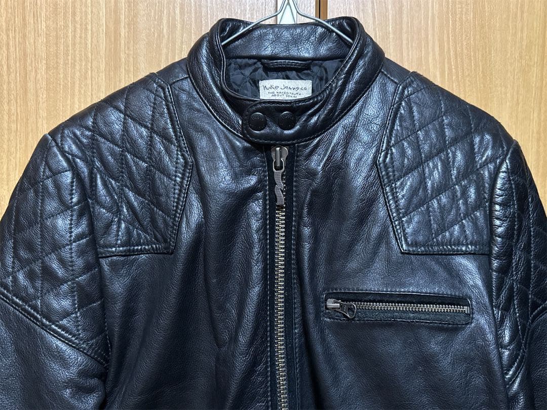 ヌーディージーンズ nudie jeans シングルライダースレザージャケット