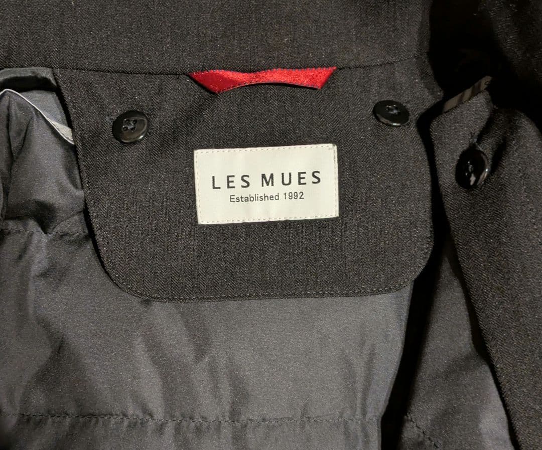 【美品】LES MUES ソーラーヒートスタンドカラーコート ブラック М