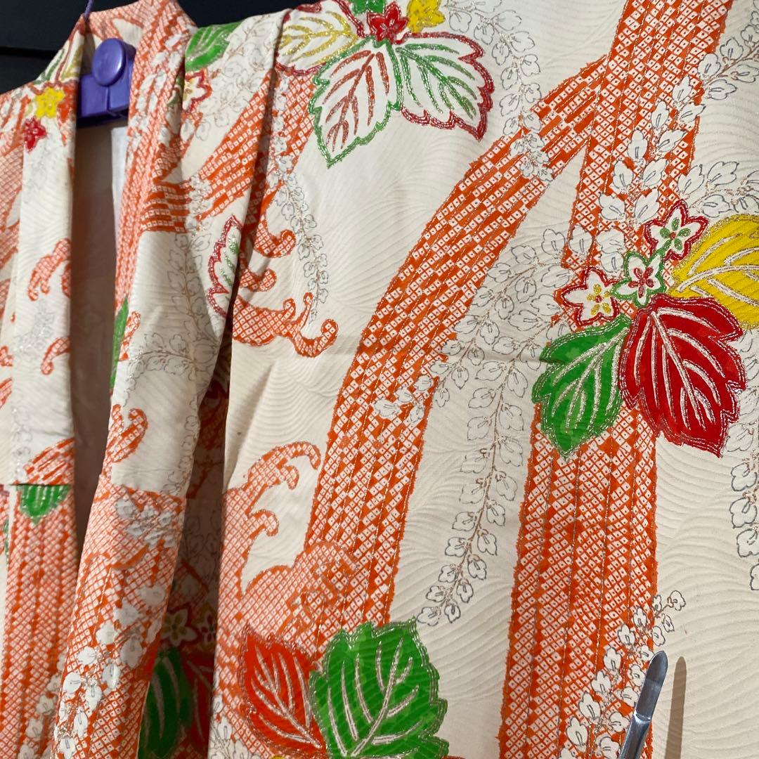 七歳　七五三　着物　正絹　アンティーク