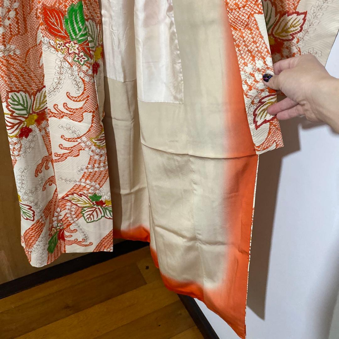 七歳　七五三　着物　正絹　アンティーク