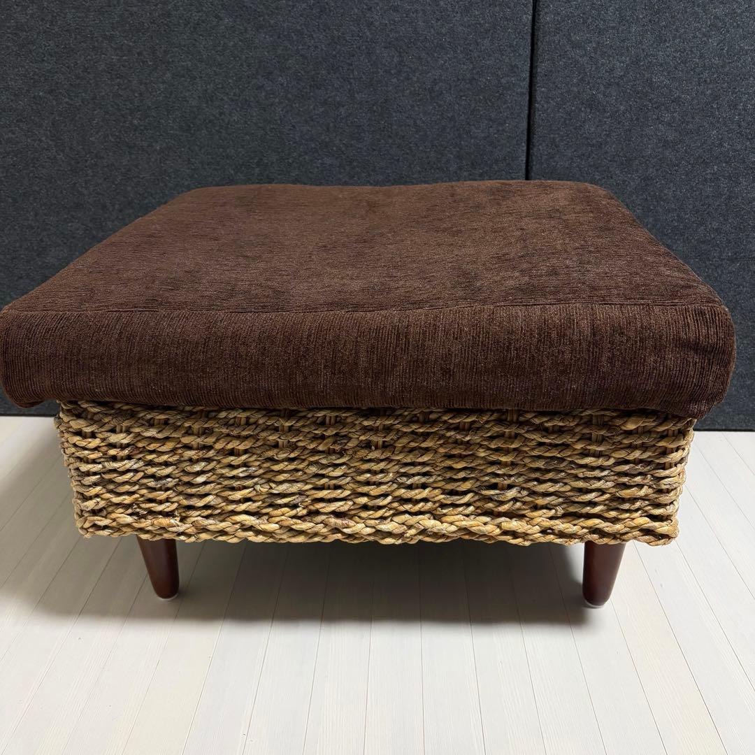 アバカ　オットマン　北欧　リゾート風　アジアン　スツール　ウォーターヒヤシンス