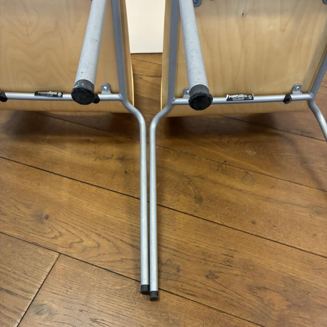 PIIROINEN 木製スタッキングチェア ナチュラル 2脚セット