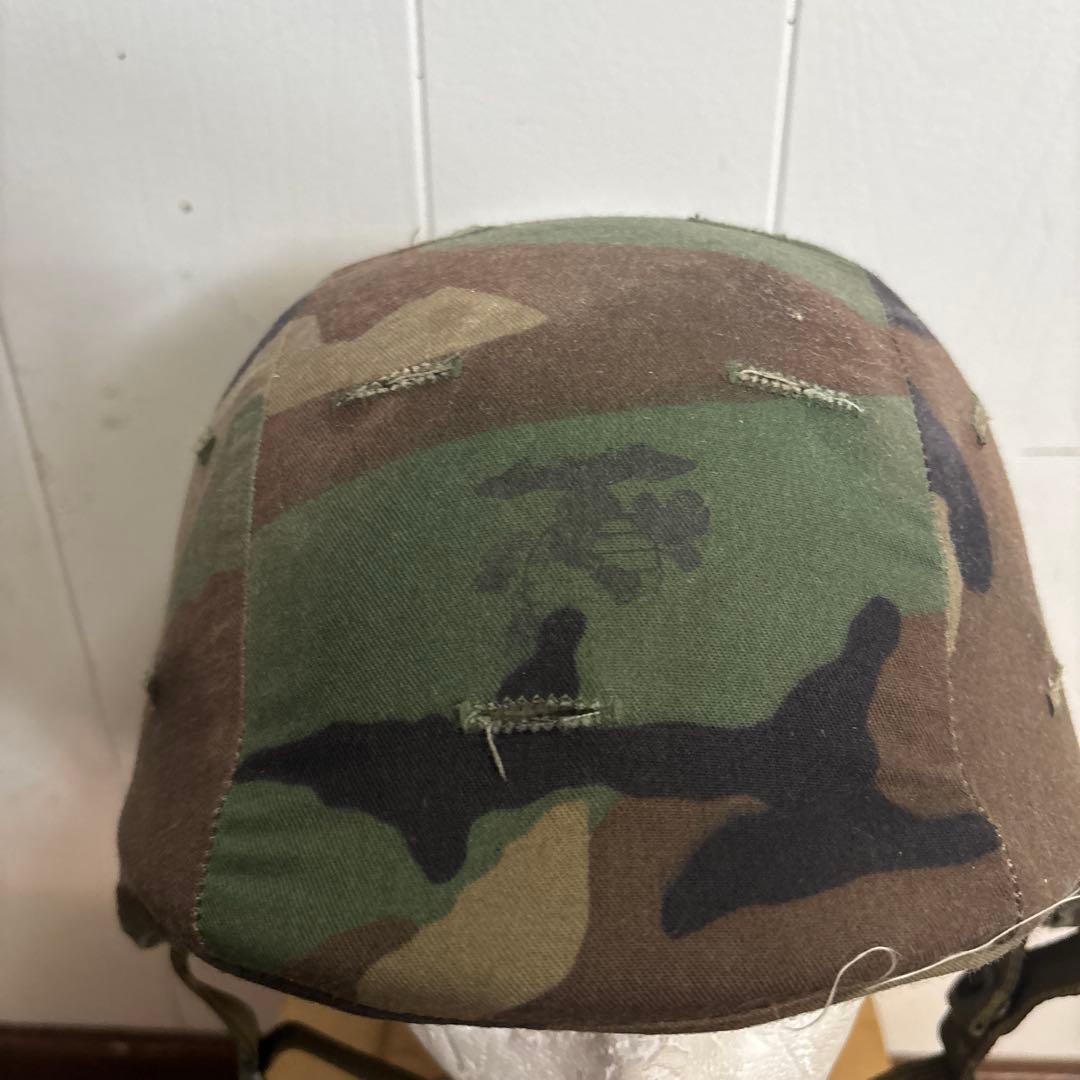 米軍　実物 PASGTフリッツヘルメット　ウッドランド　MEDIUM 送料無料