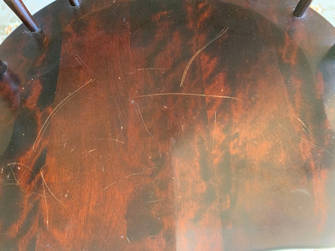 【美品良好】北海道民芸家具　デスクチェア　椅子　キャスターなし