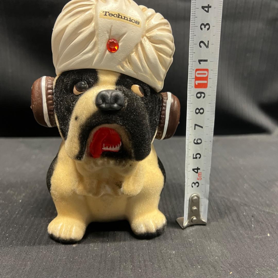 〇Fb左1030 Technics ブルドッグ ヘッドホン犬 4体まとめ