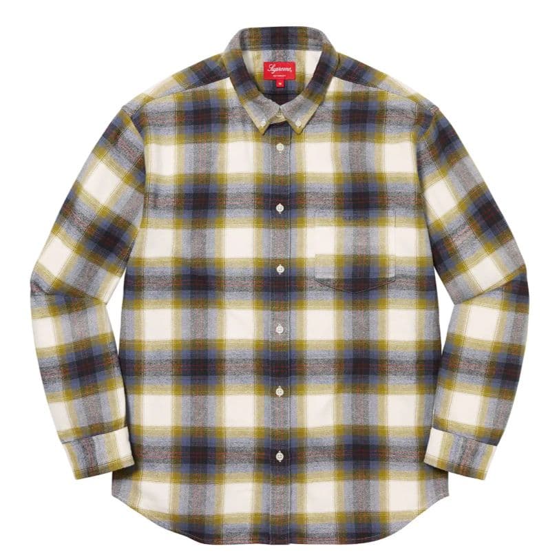 k*7様 Supreme 22ss Brushed Plaid Flannel