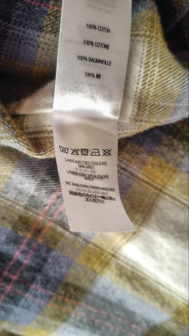 k*7様 Supreme 22ss Brushed Plaid Flannel