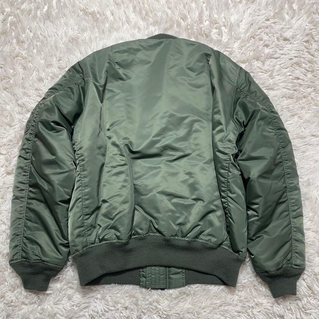 【未使用級】AVIREX オリーブグリーン MA-1 フライトジャケット XL