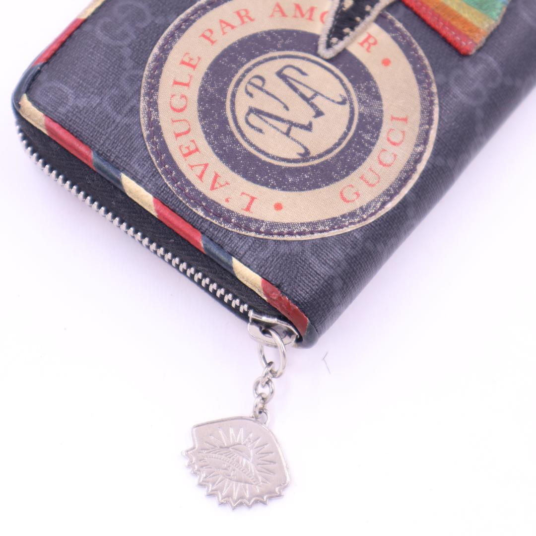 つーにぃ★GUCCI長財布ナイトクーリエ　GGスプリーム　ジップアラウンド