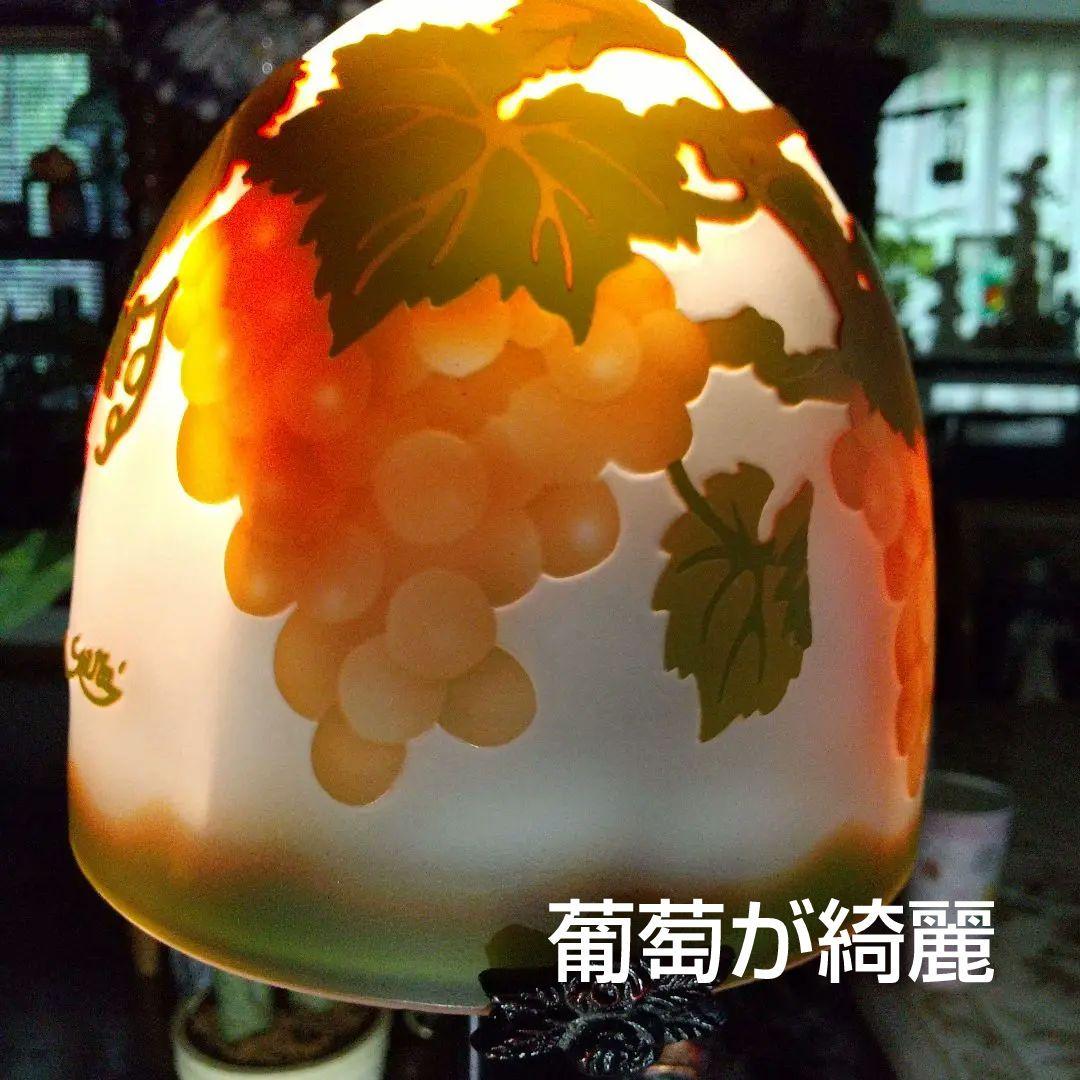 アンティークランブ ガレ マ―ブル シェ―ド２点 半額セール❗️