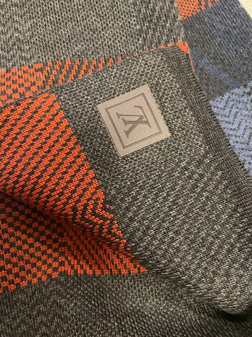 LOUIS VUITTON ウール100% スカーフ＆キャップ セット