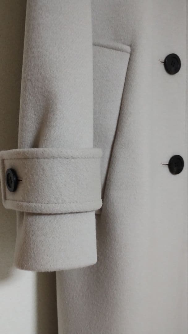 【未使用】NOBLE リバービーバーステンカラーコート 36 ベージュ