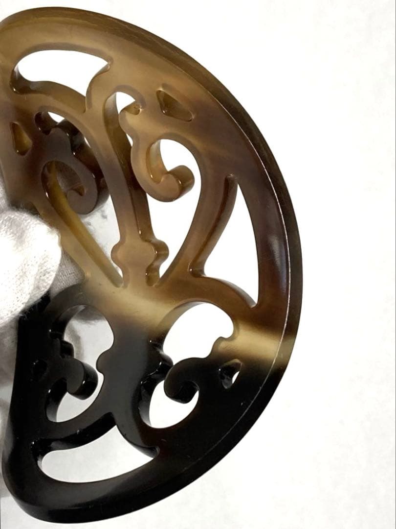 HERMES エルメス　ロカイユ　バッファローホーン　かんざし　ヘアアクセサリー