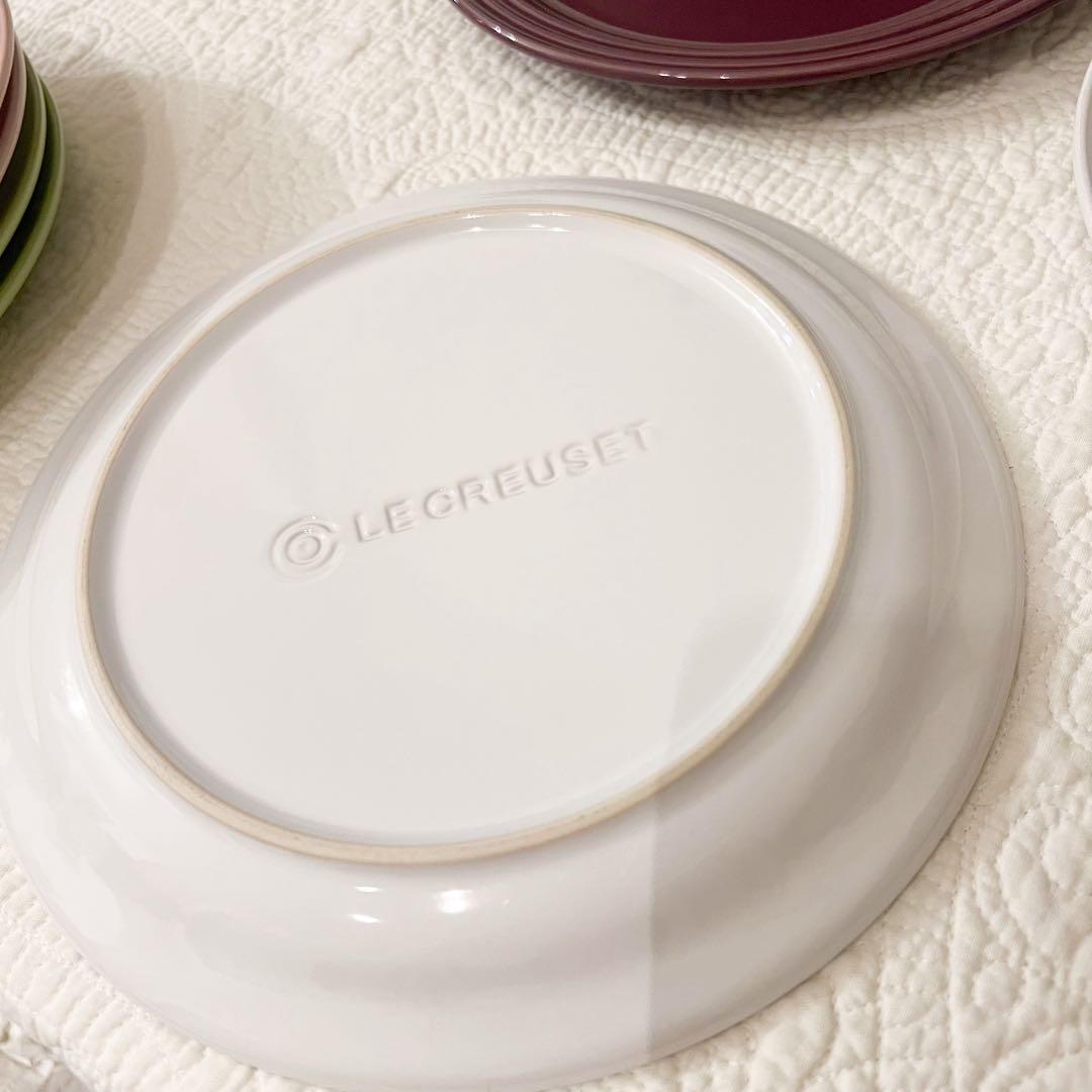 ④ルクルーゼ ラウンドプレート 23cm 7枚セット
