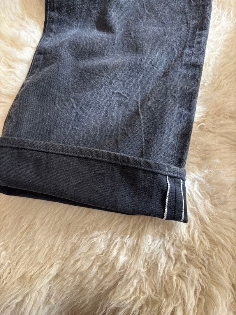 パンツ AURALEE SELVEDGE FADED LIGHT DENIM PANTS