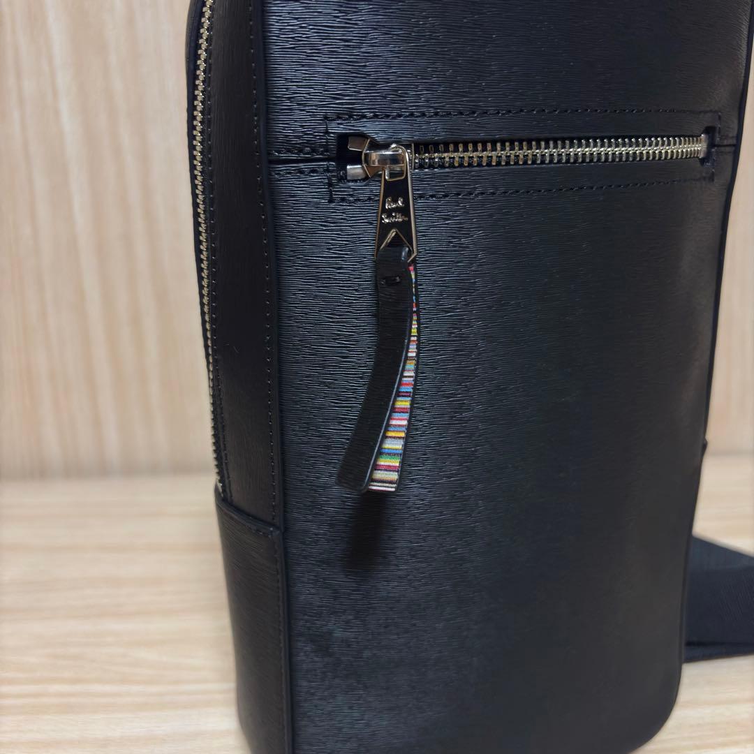 【美品】ポールスミス オールレザー ボディバッグ ワンショルダー APS544