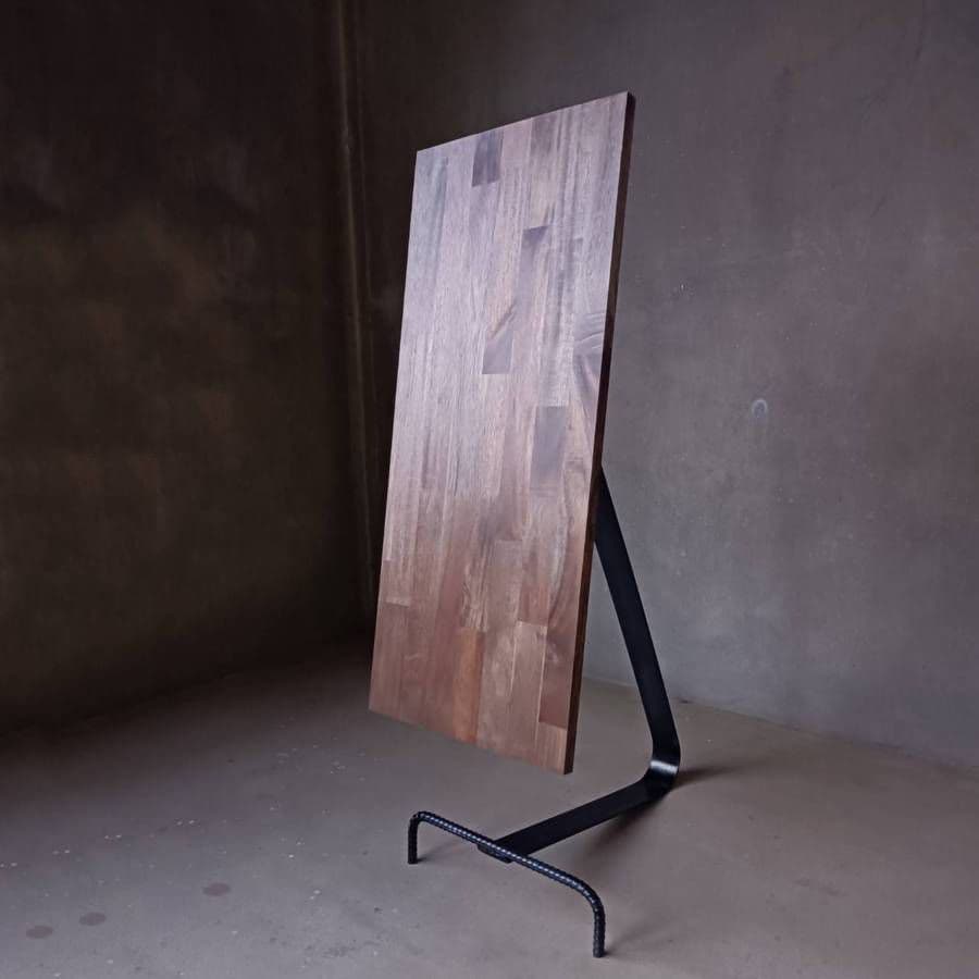 ゆらゆら揺れるモダン木製ウェルカムボード 大型 ブラウン